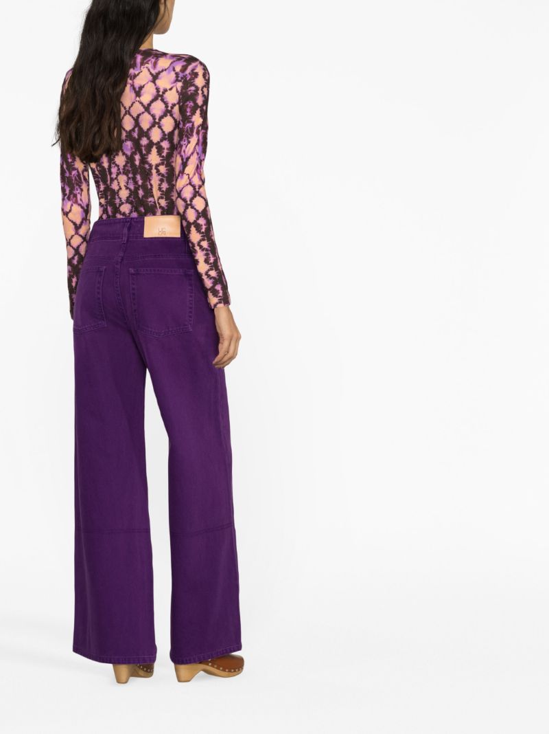 Purple the Margot Wide-leg Jeans