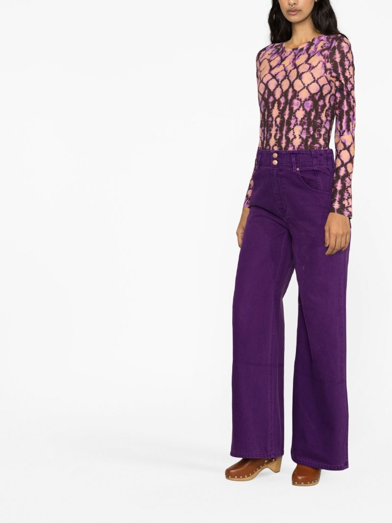 Purple the Margot Wide-leg Jeans