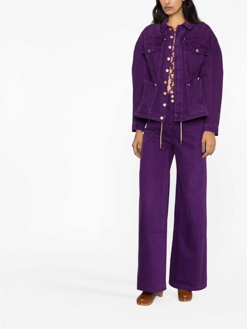 Purple the Margot Wide-leg Jeans