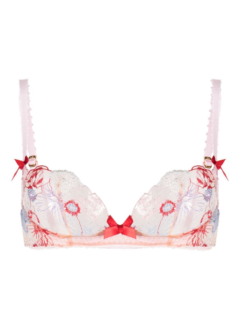 Red Zuri Lace Underwired Bra