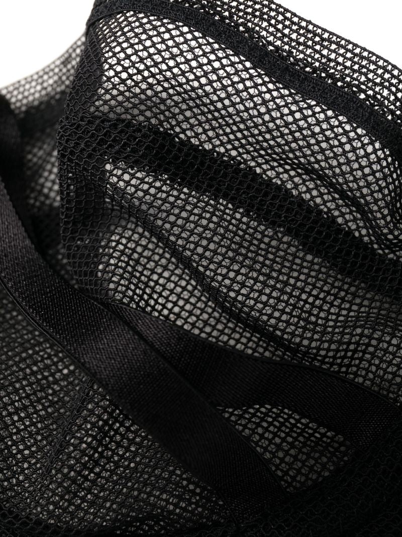 Black Tulle Panel Bra