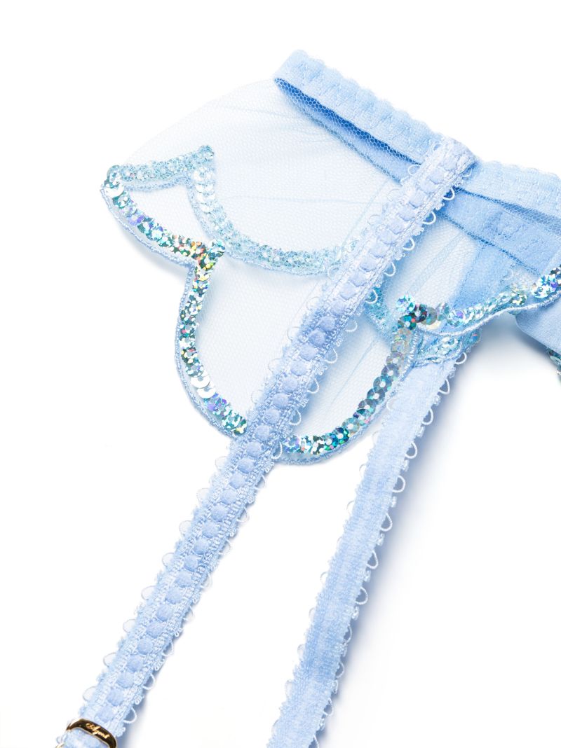 Blue Lorna Party Suspenders