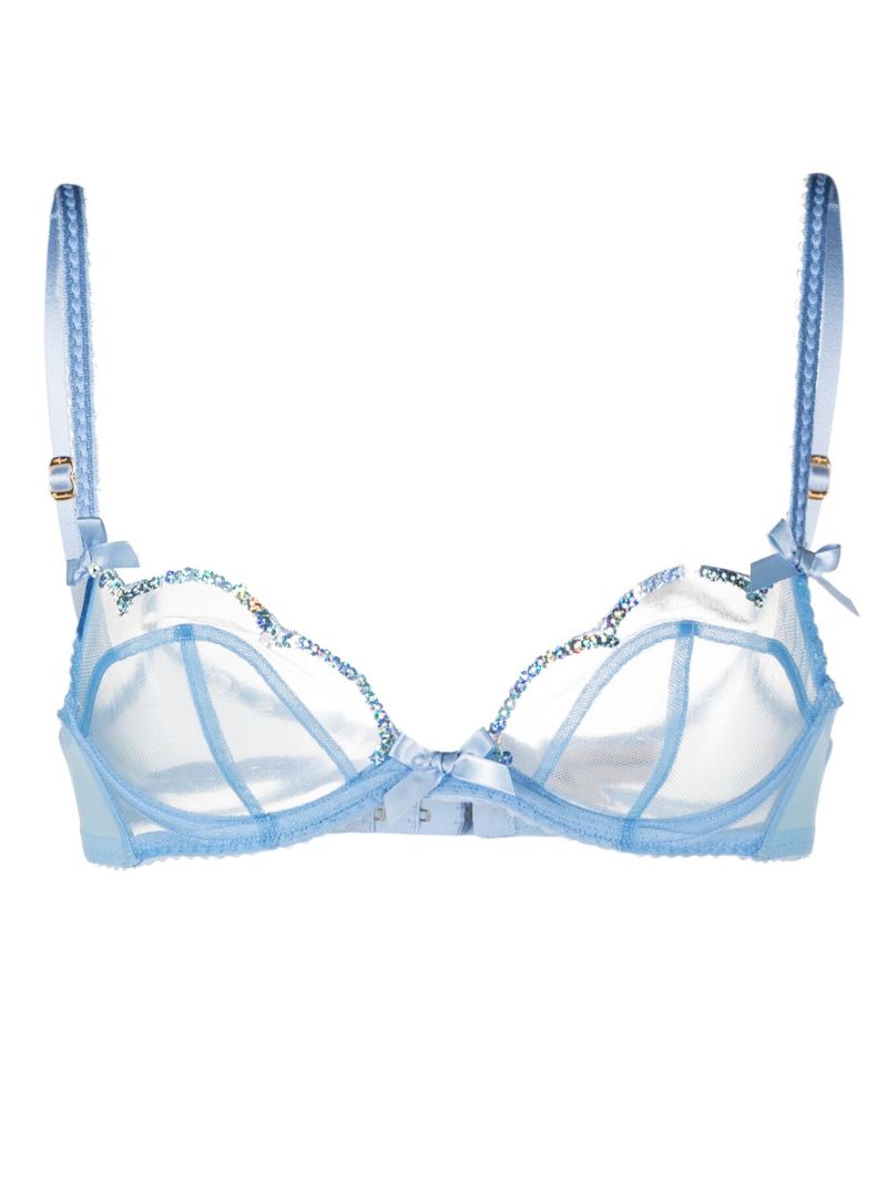 Blue Lorna Party Underwired Bra