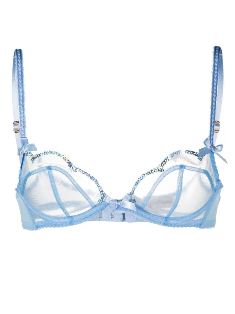 Blue Lorna Party Underwired Bra