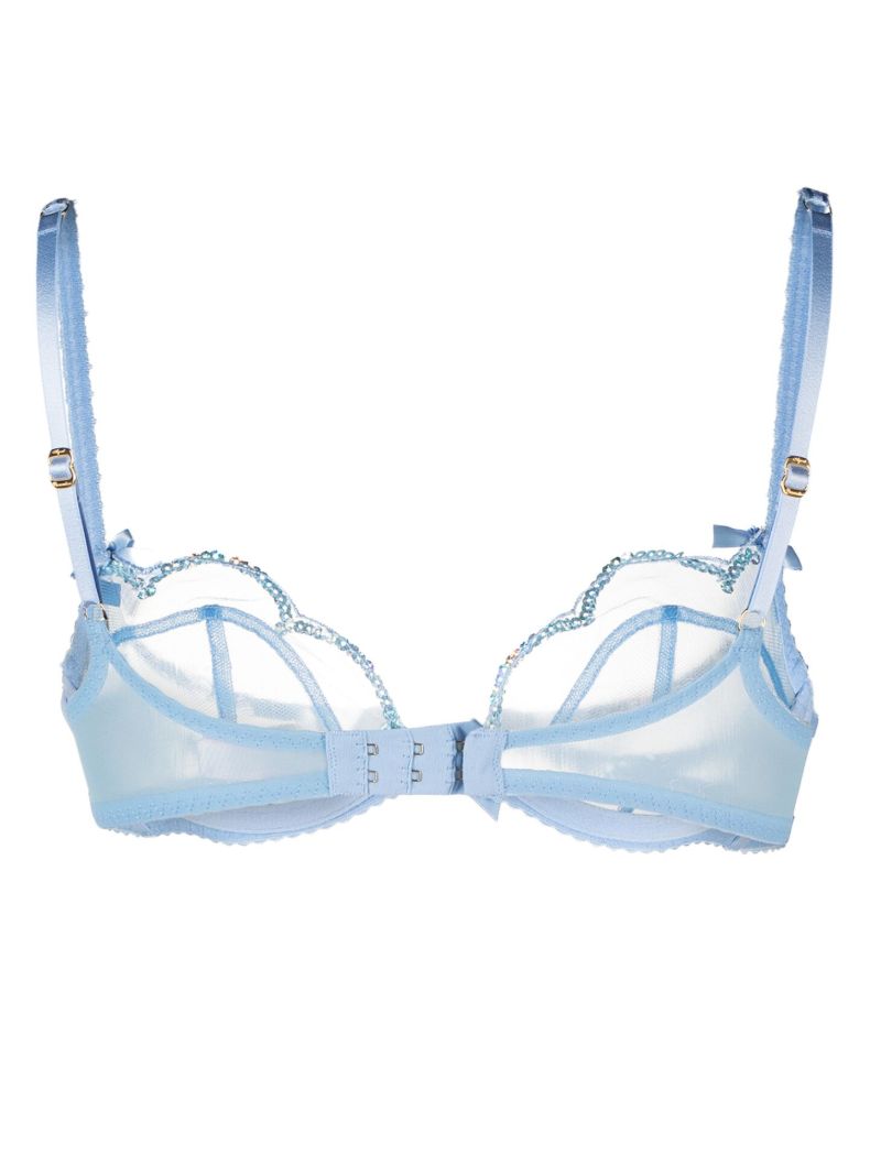 Blue Lorna Party Underwired Bra