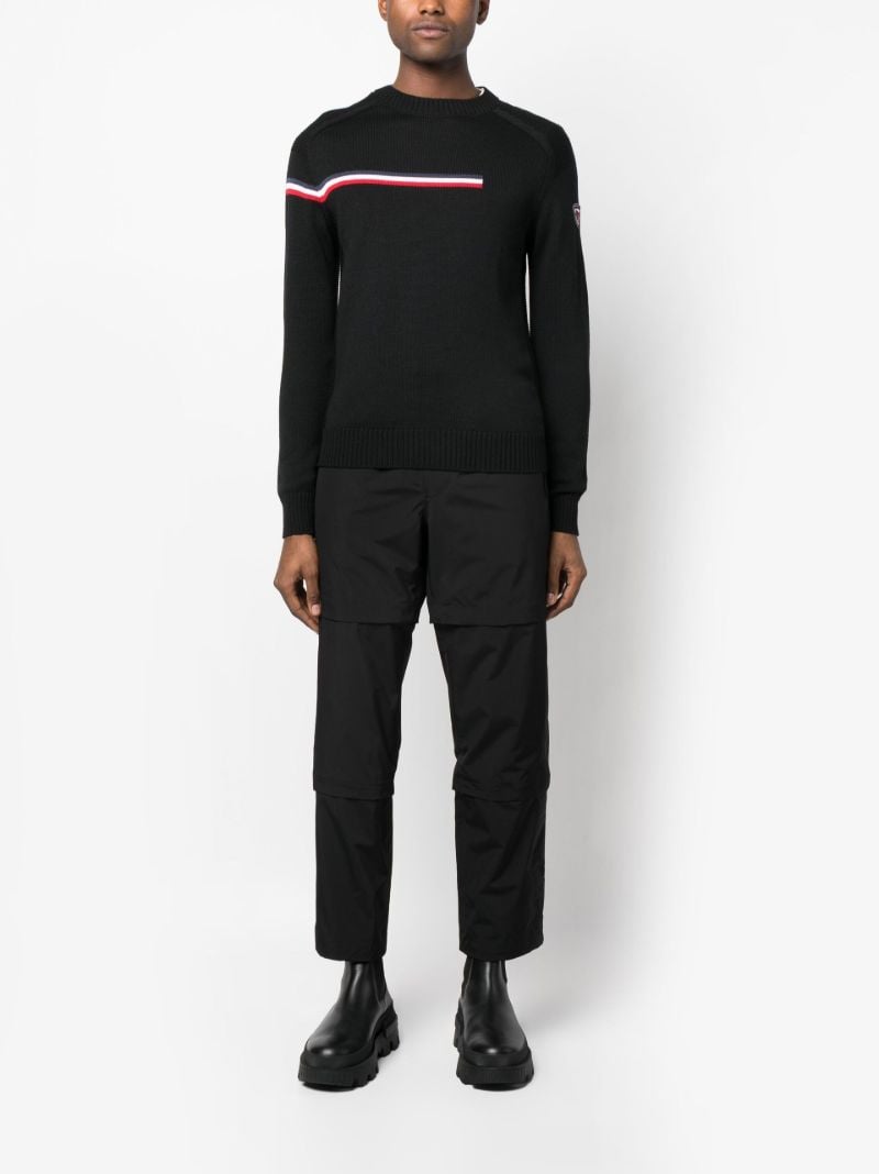 Black Odysseus Merino Wool Sweater