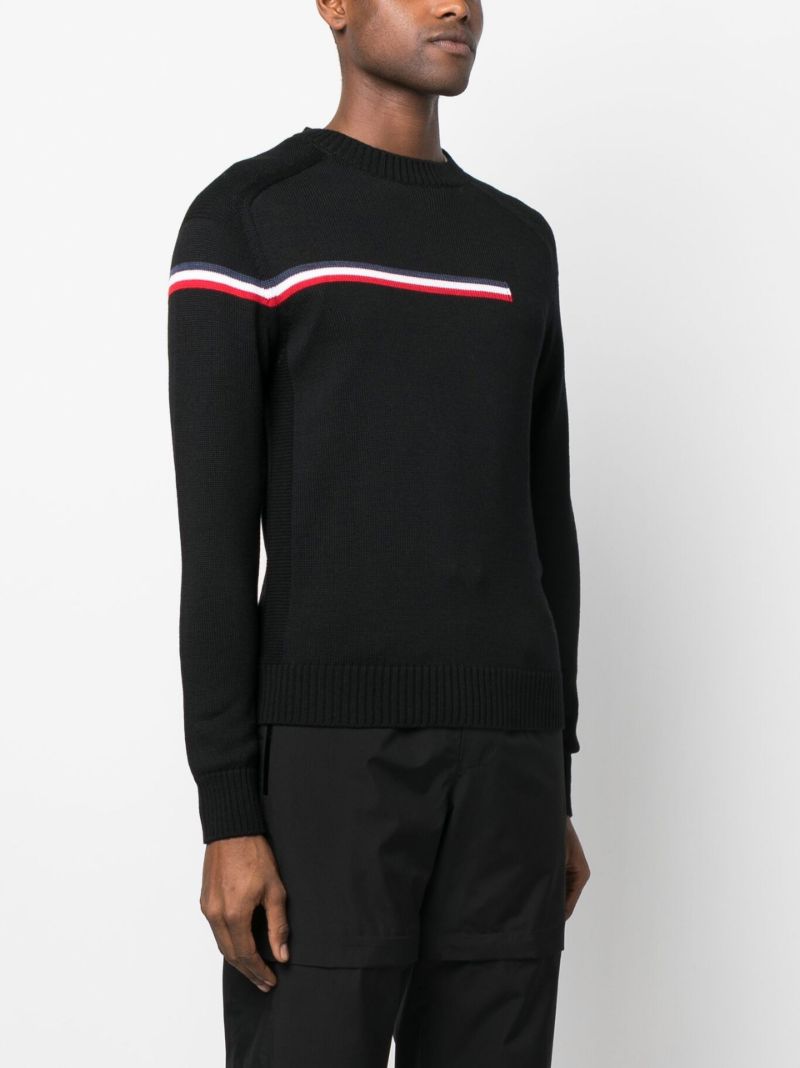 Black Odysseus Merino Wool Sweater