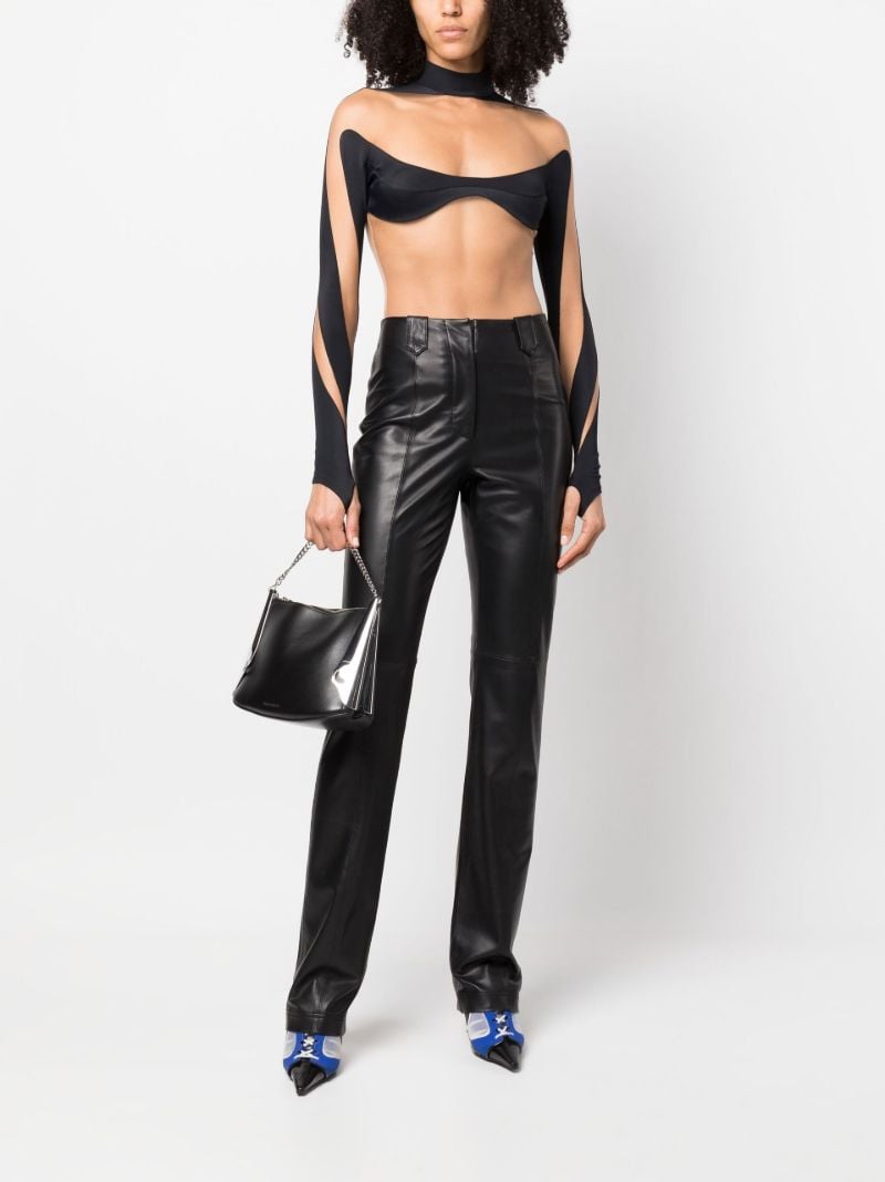 Black Illusion Shaping Panelled Bodysuit