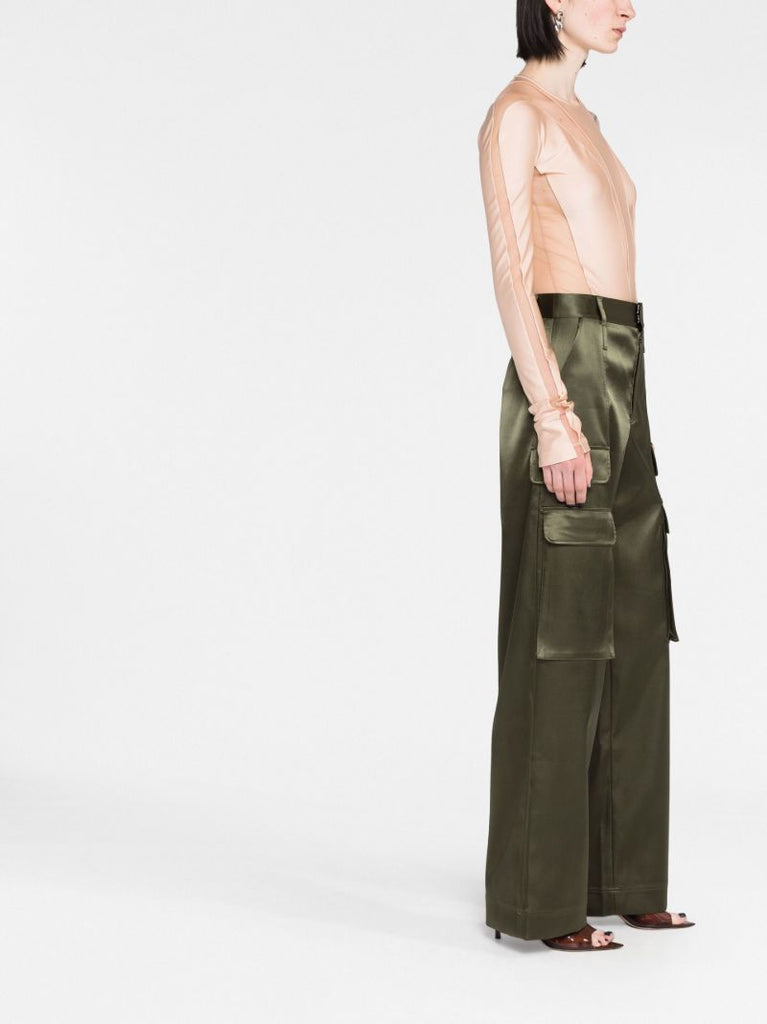 Neutral Sheer Panelled Bodysuit
