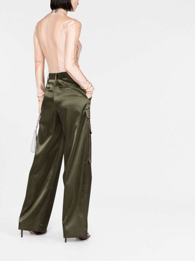 Neutral Sheer Panelled Bodysuit