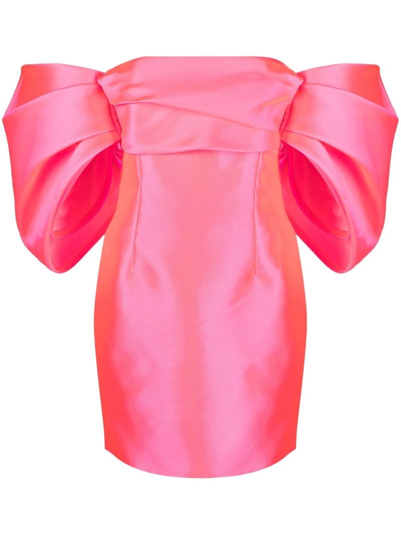 Pink Elina Off-the-shoulder Mini Dress