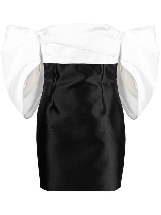 Black Elina Off-the-shoulder Mini Dress