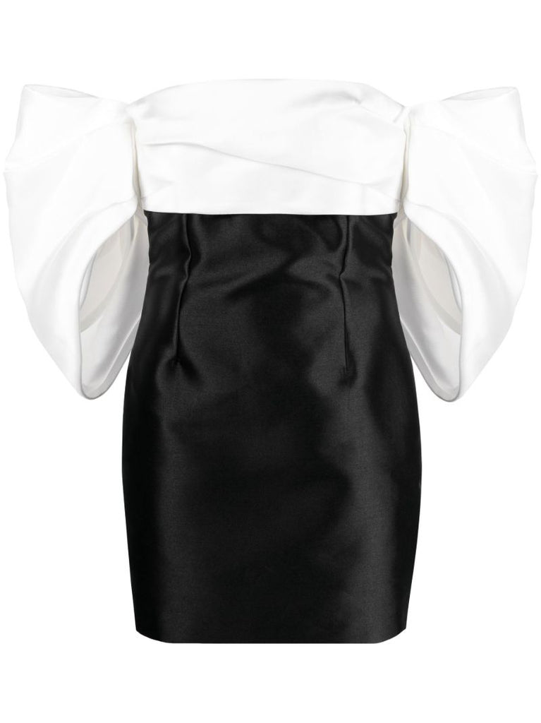 Black Elina Off-the-shoulder Mini Dress
