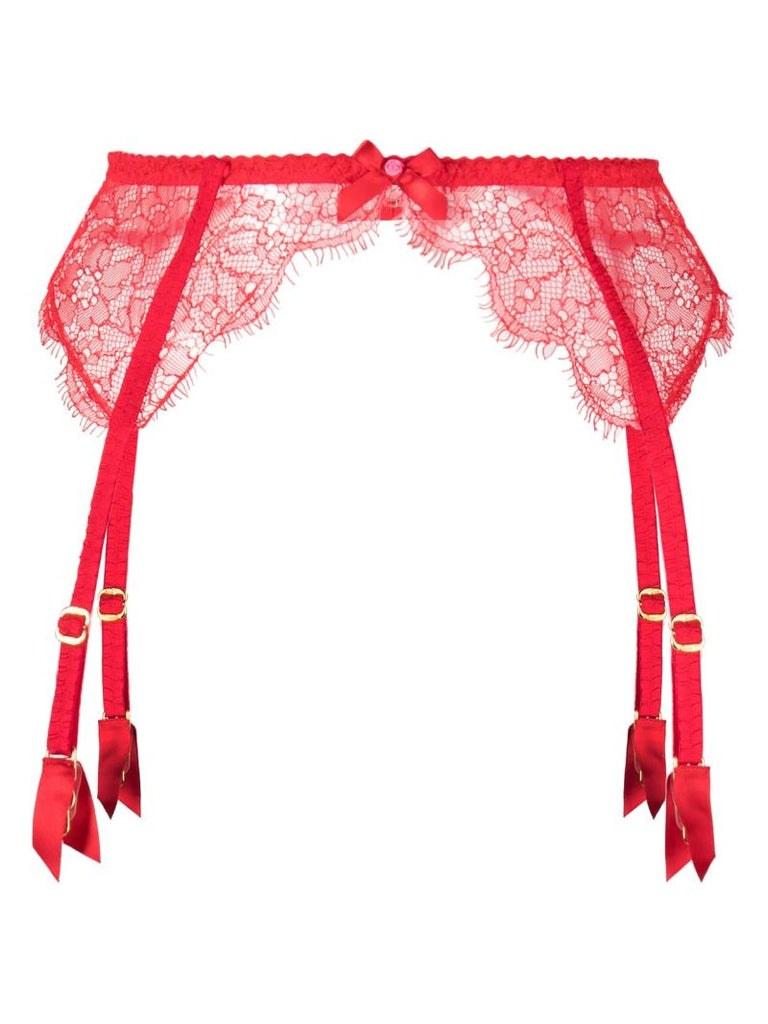 Red Lorna Lace Suspenders