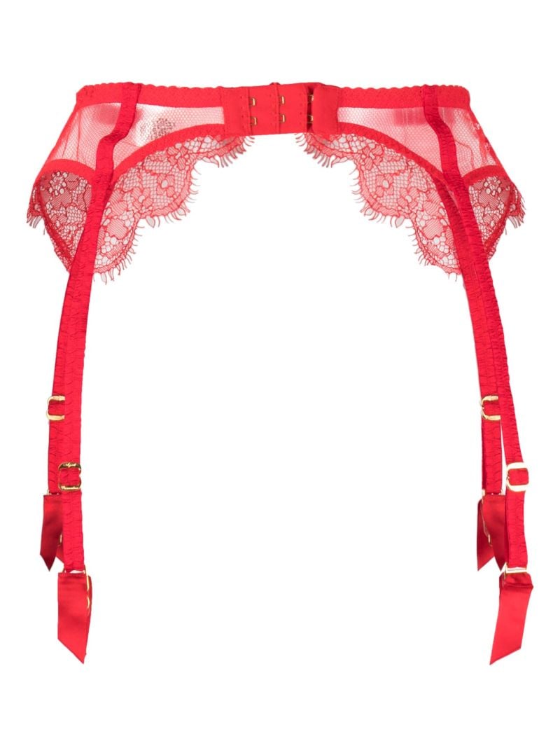 Red Lorna Lace Suspenders