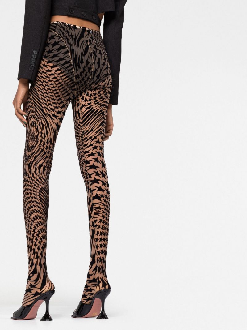 Black Star Mesh Leggings