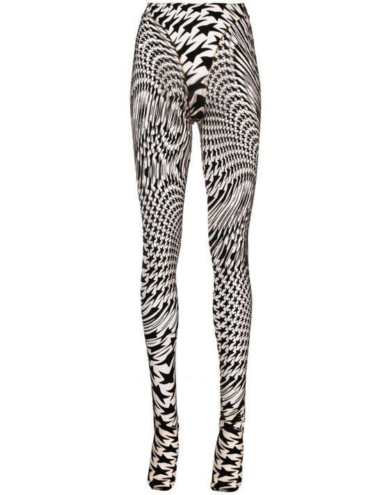 Black Star Mesh Leggings