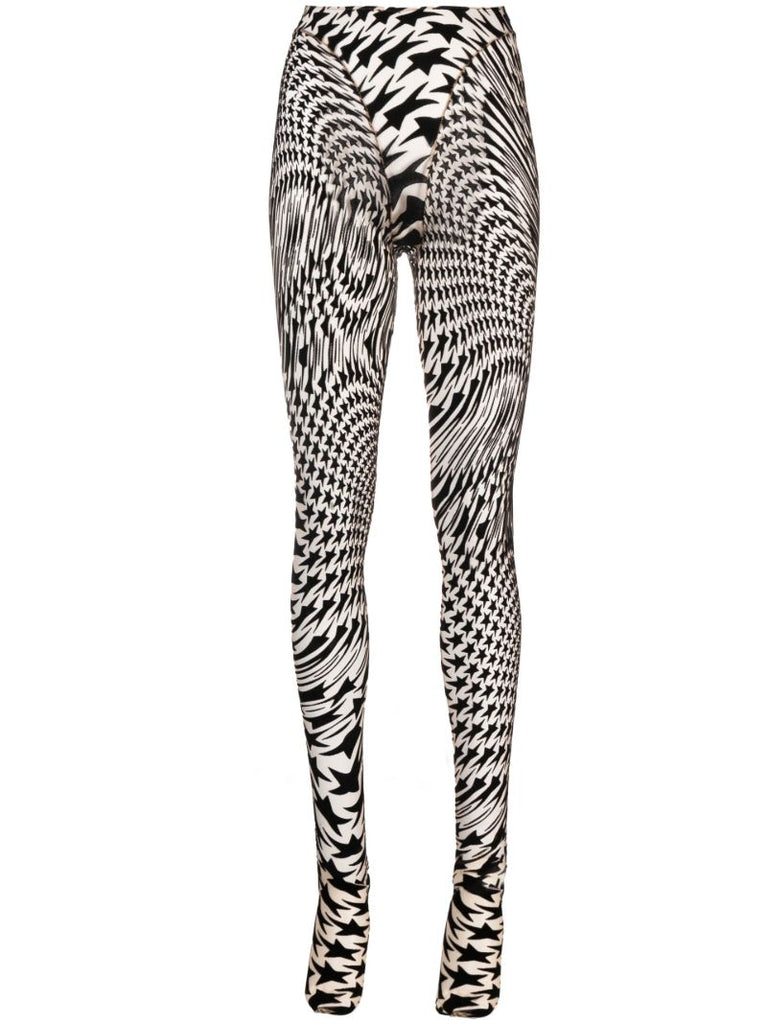 Black Star Mesh Leggings