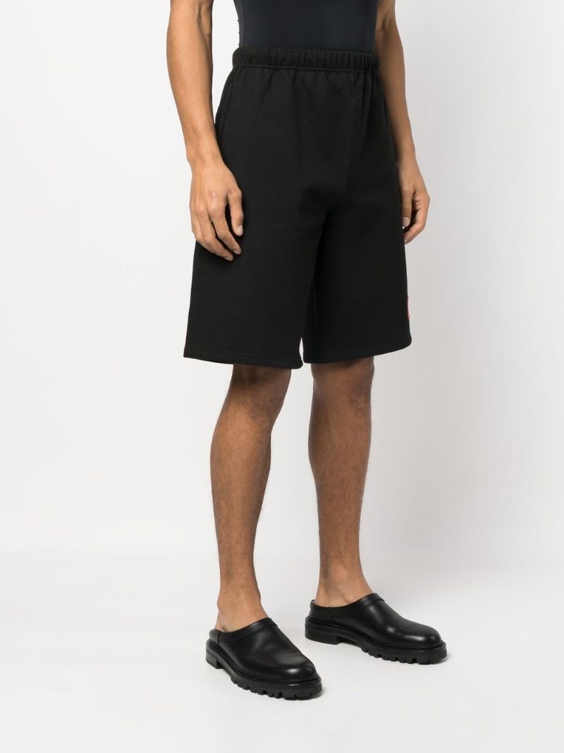 Black Logo Patch Track Shorts