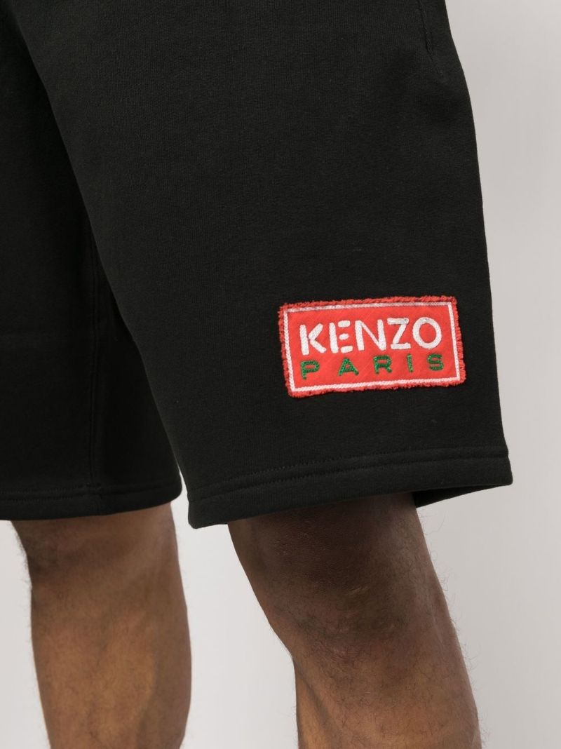 Black Logo Patch Track Shorts