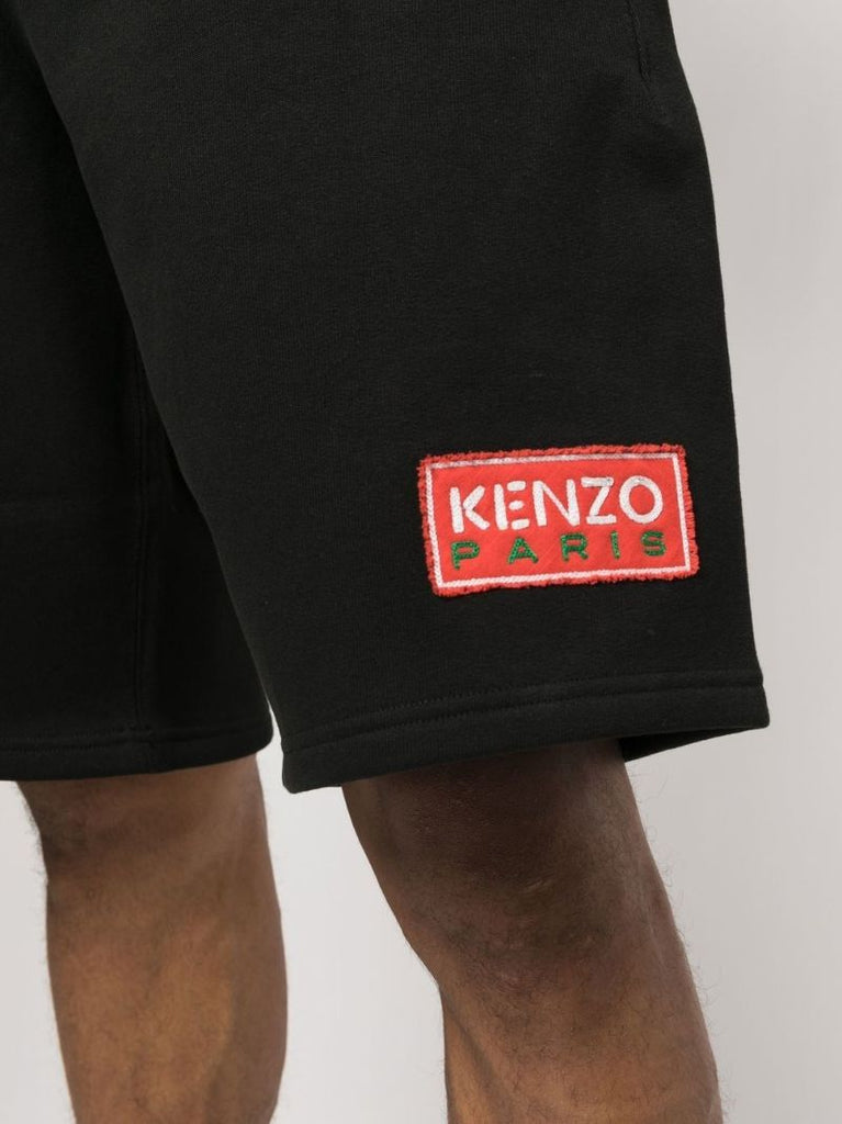 Black Logo Patch Track Shorts