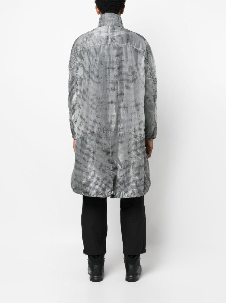 Grey Fishtail Parka Coat