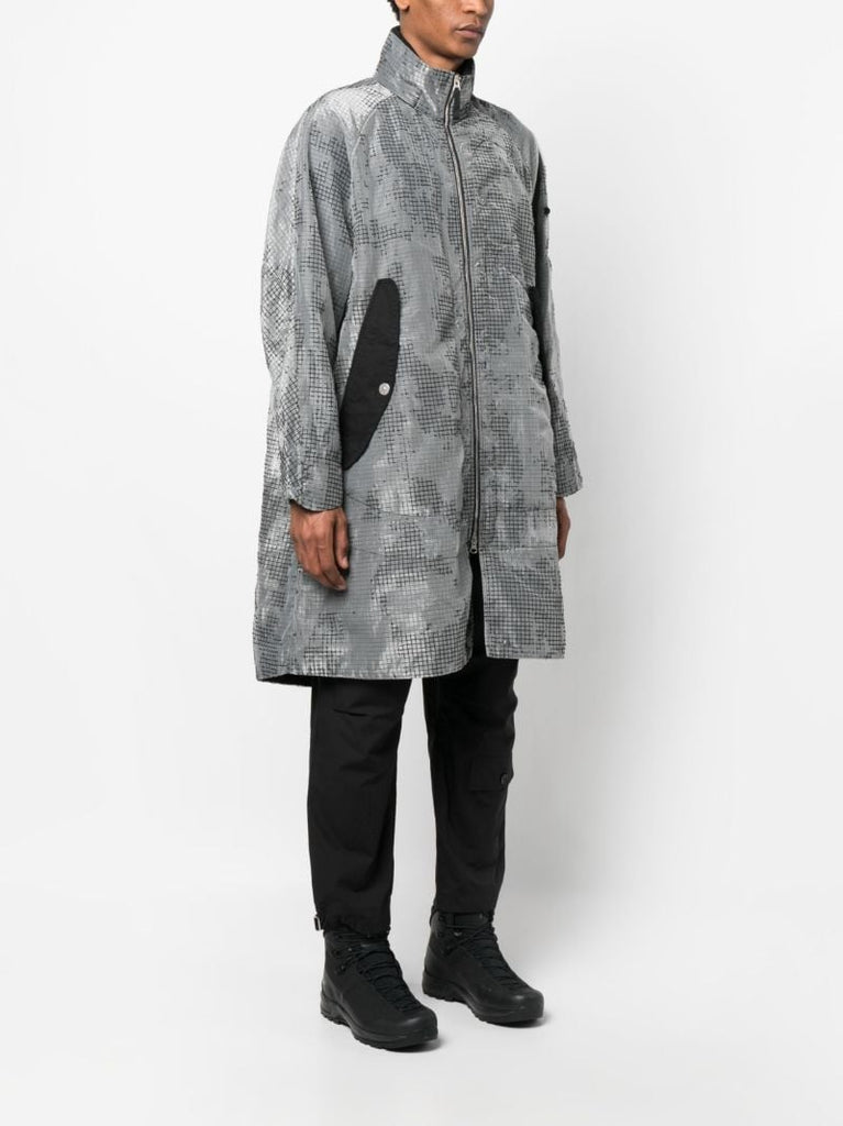 Grey Fishtail Parka Coat