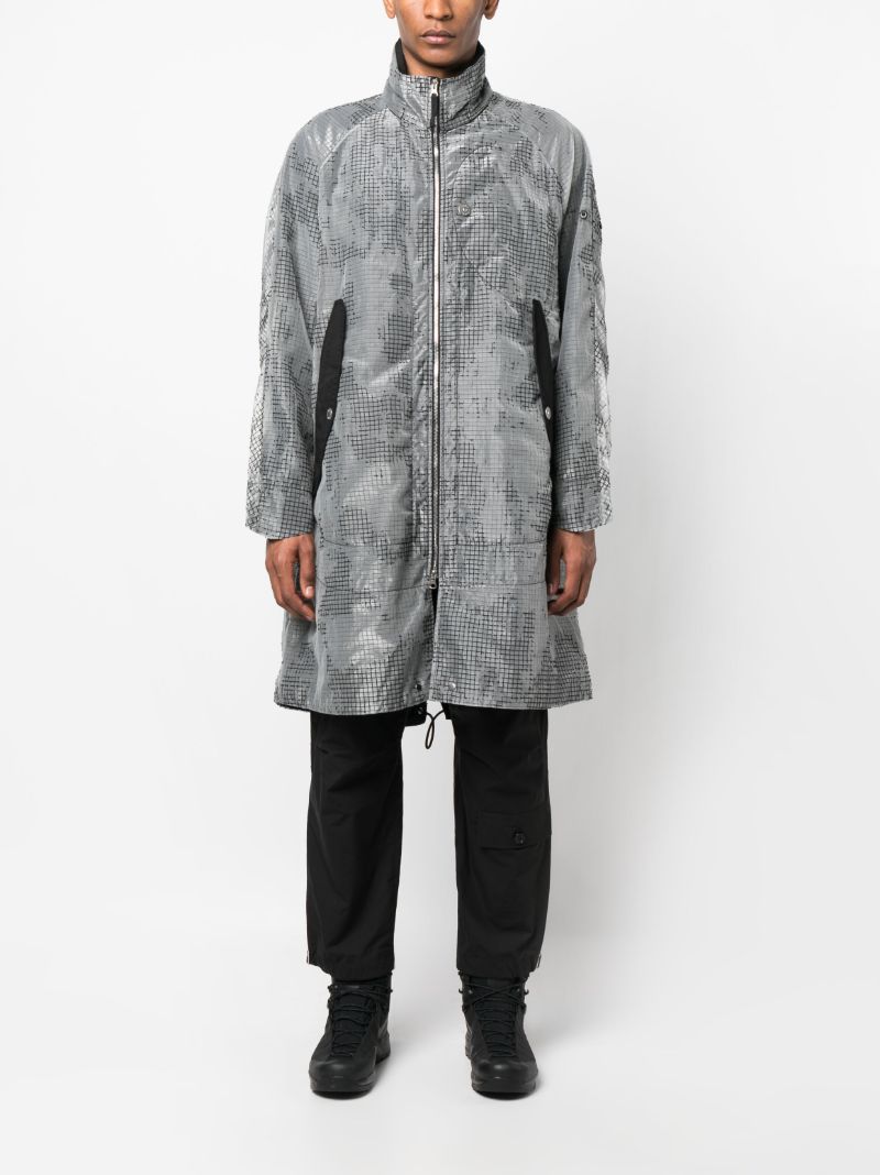 Grey Fishtail Parka Coat