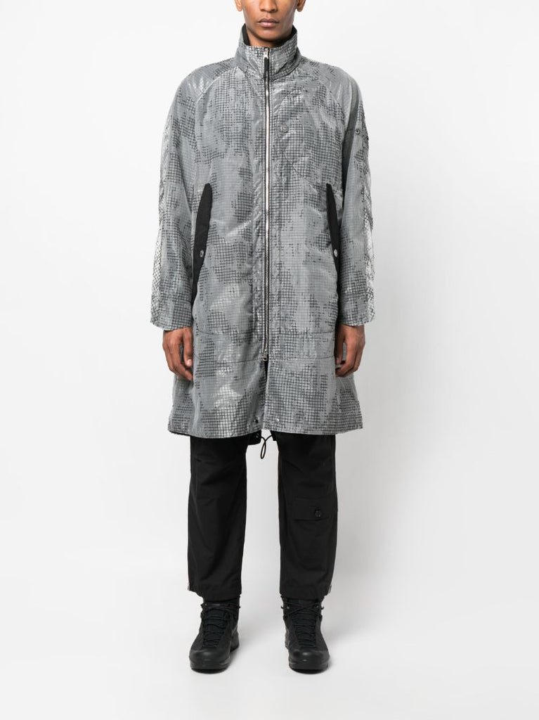 Grey Fishtail Parka Coat