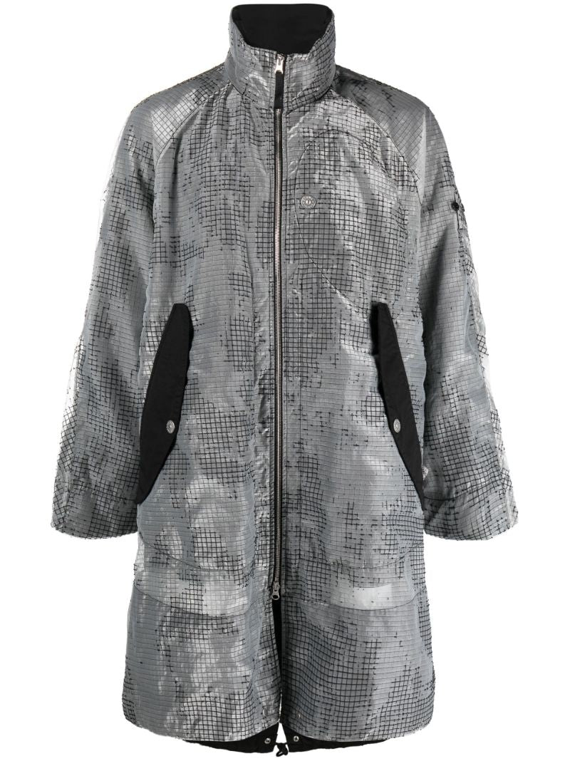 Grey Fishtail Parka Coat