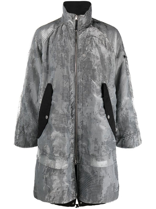 Grey Fishtail Parka Coat