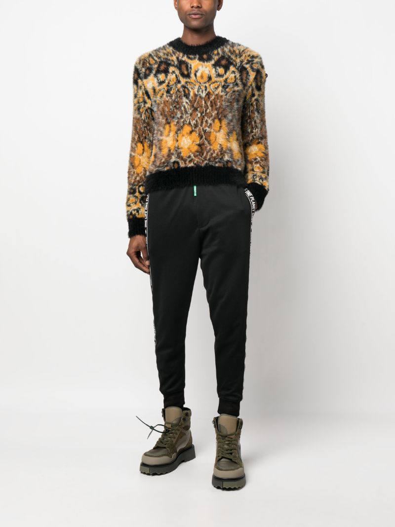 Black Logo Tape Track Pants