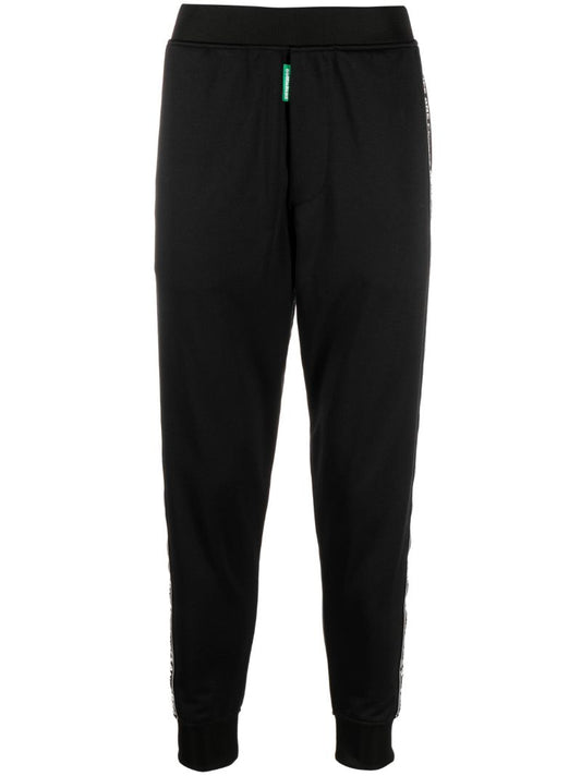 Black Logo Tape Track Pants
