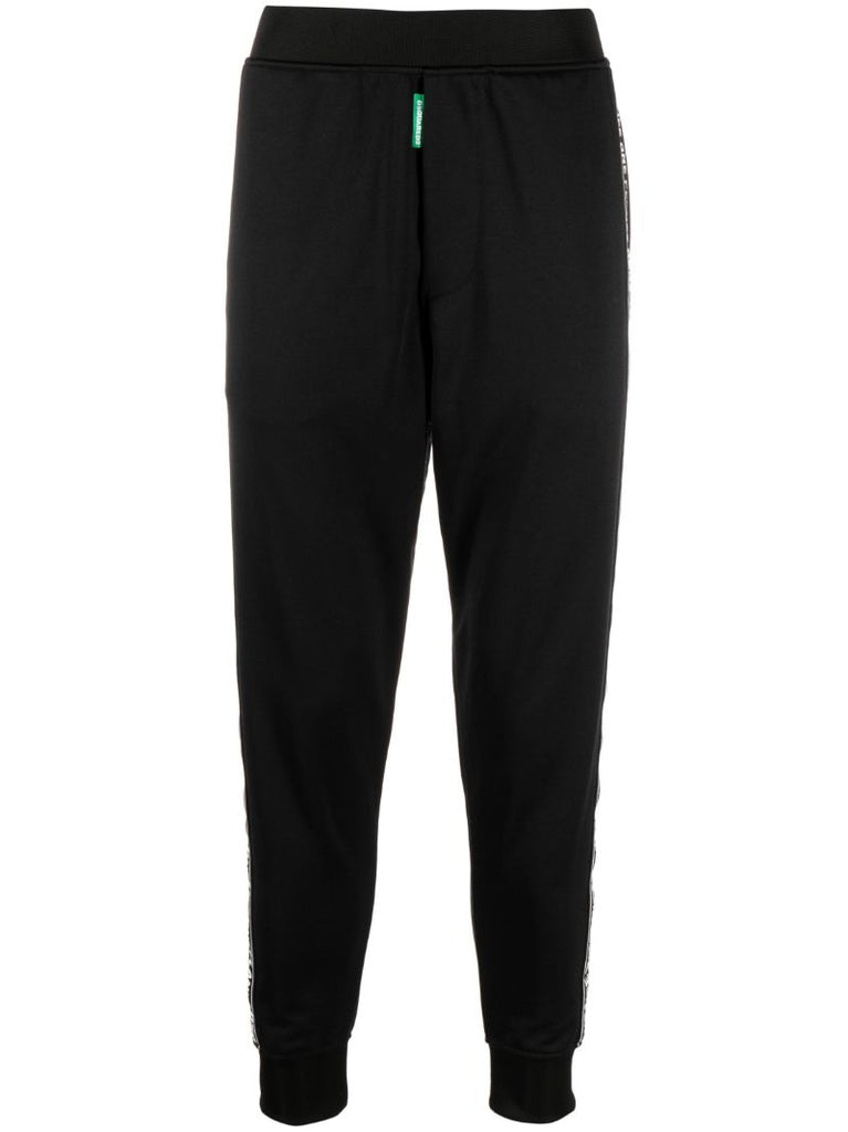 Black Logo Tape Track Pants