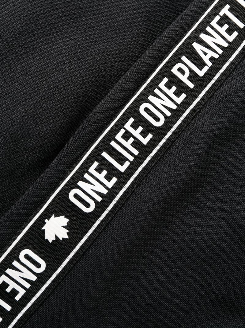 Black Logo Tape Track Pants