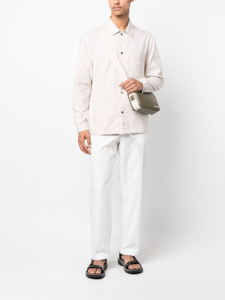 White Mendes Cotton Trousers