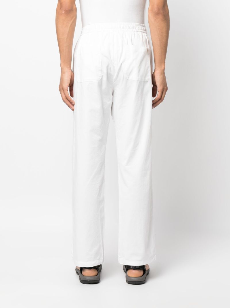 White Mendes Cotton Trousers