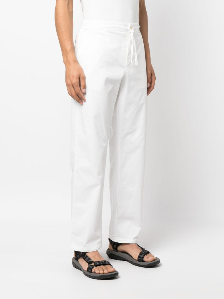 White Mendes Cotton Trousers