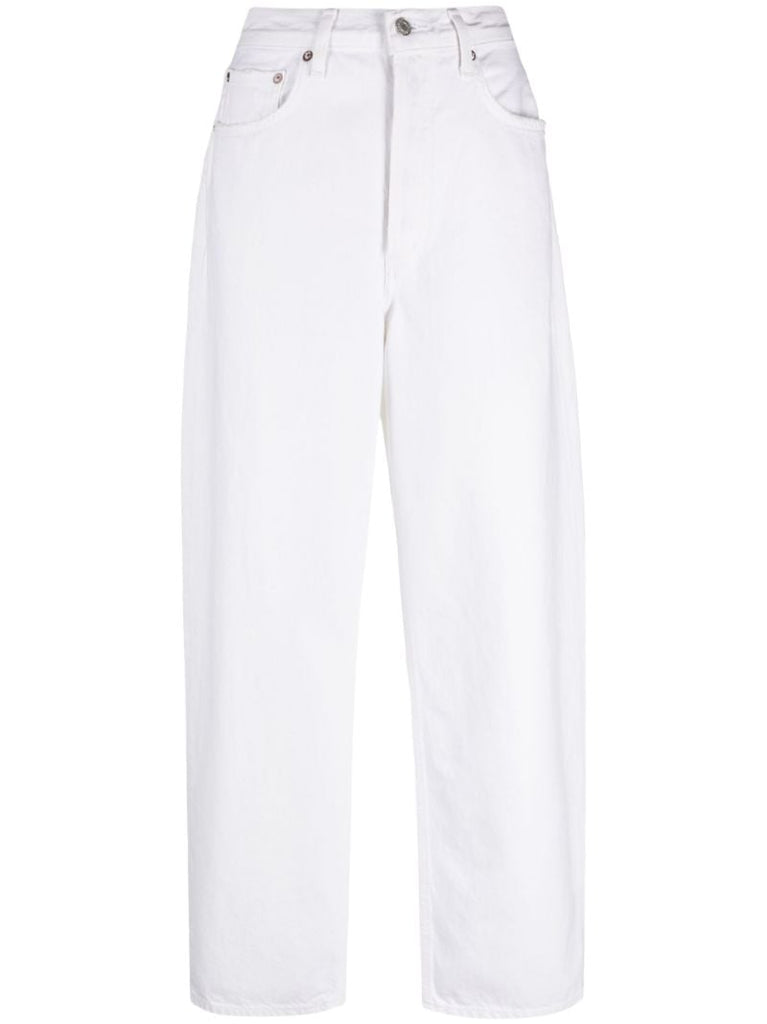 White Dara Wide-leg Jeans