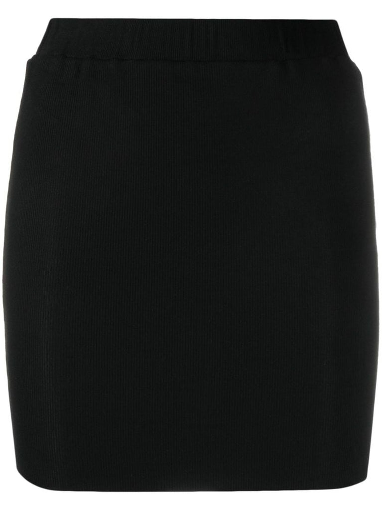 Black High-waist Mini Skirt