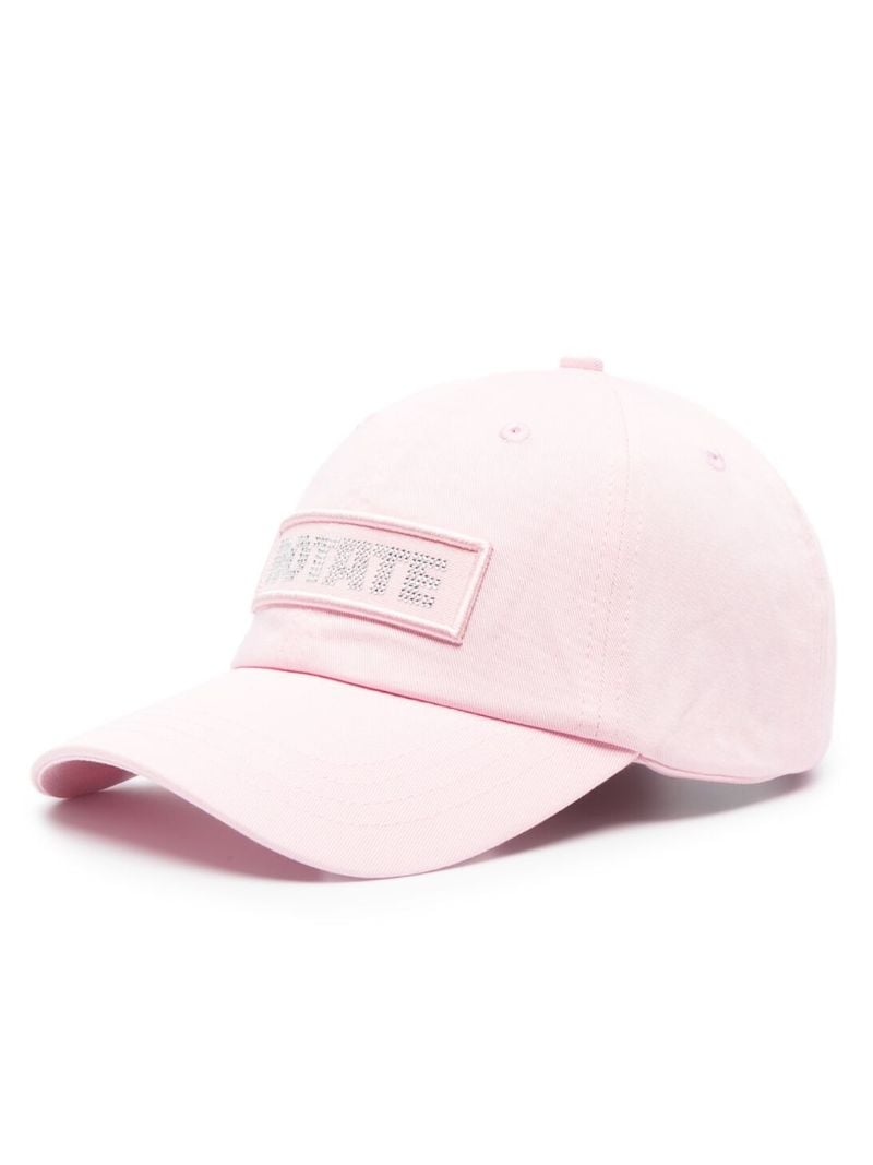 Pink Rhinestone Logo Cap
