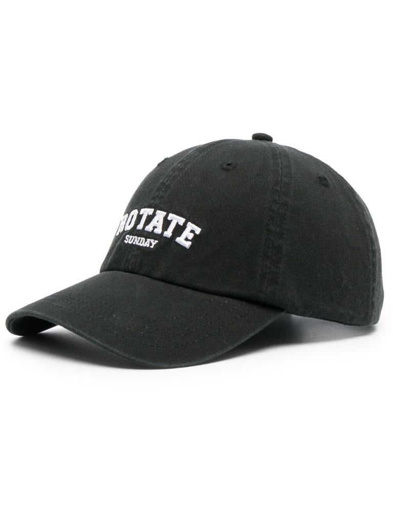 Black Logo Embroidered Cap