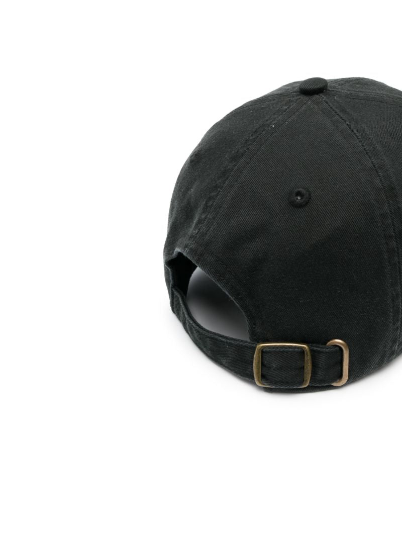 Black Logo Embroidered Cap