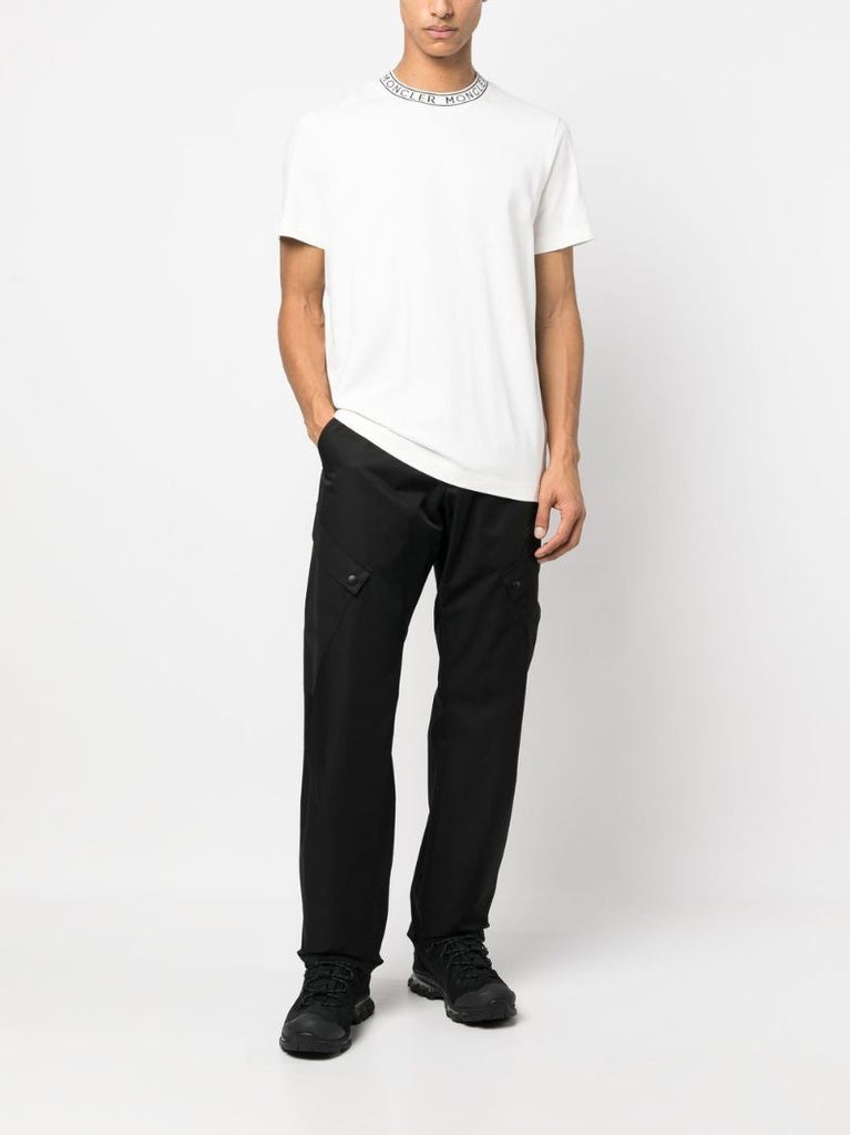 White Logo Cotton T-shirt