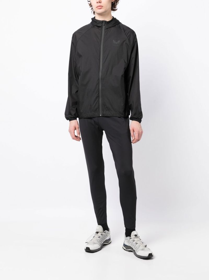 Black Logo Print Sports Jacket