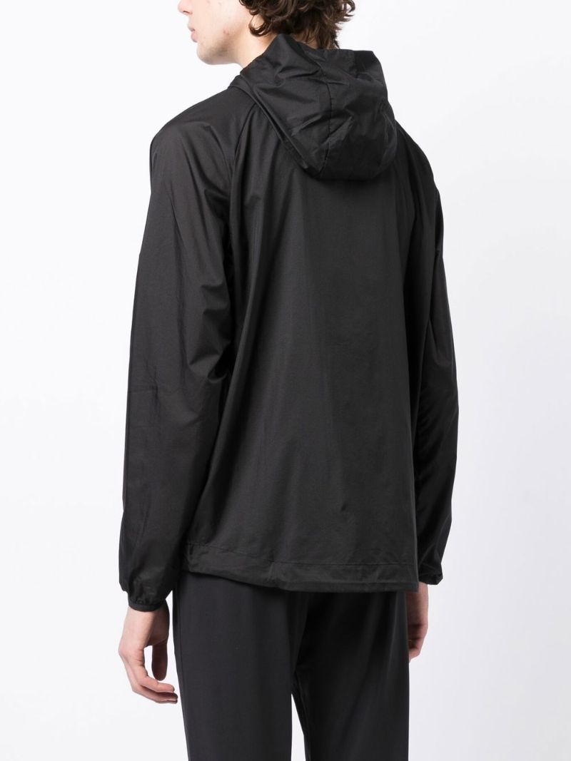 Black Logo Print Sports Jacket