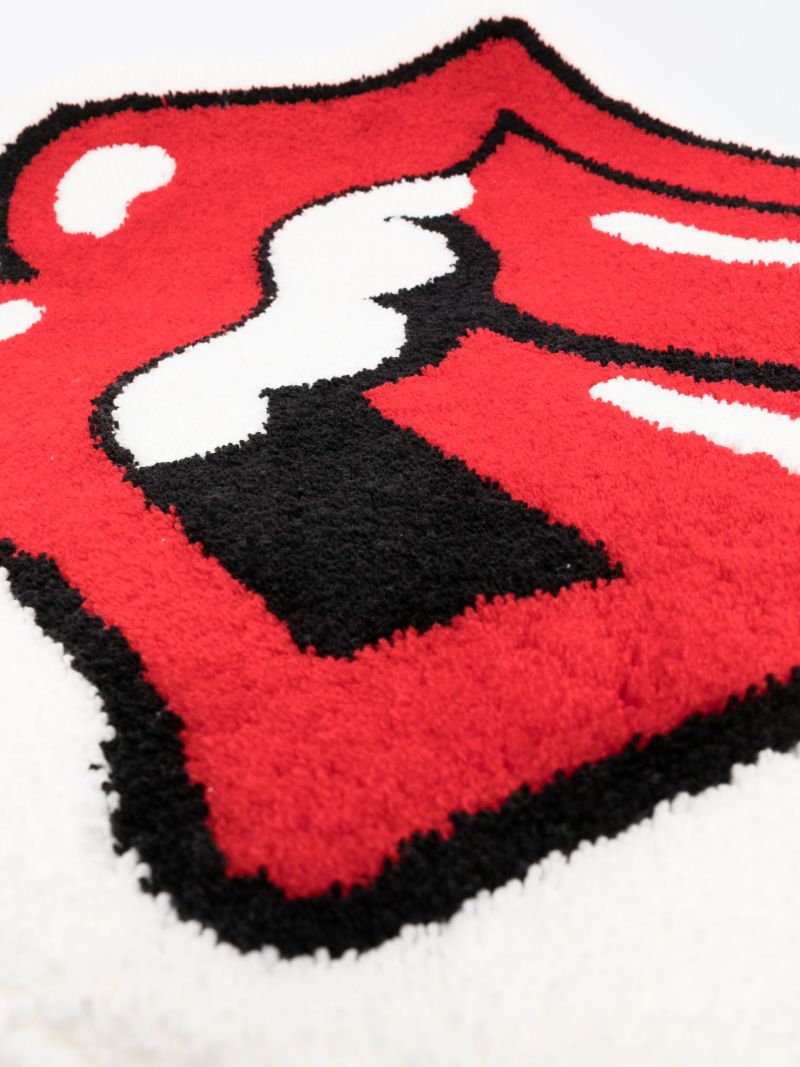 Red Rolling Stones Lips Rug