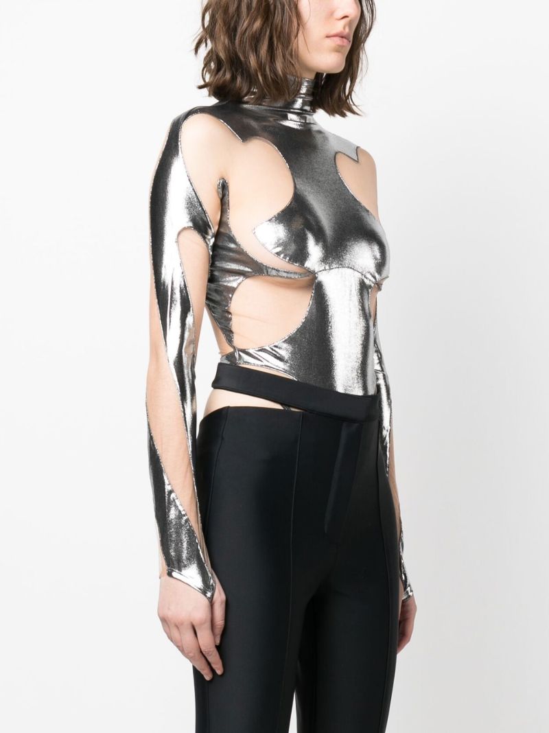 Silver Rodeo Shaping Panelled Bodysuit
