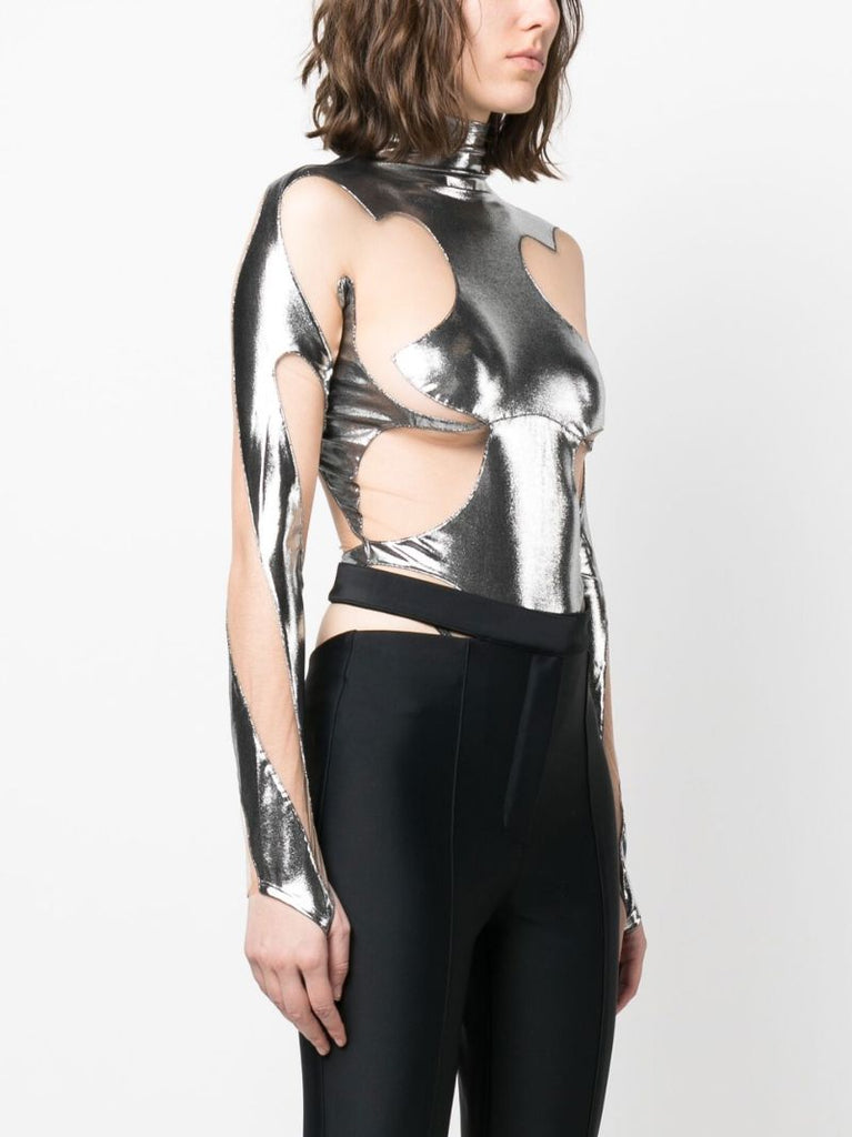 Silver Rodeo Shaping Panelled Bodysuit