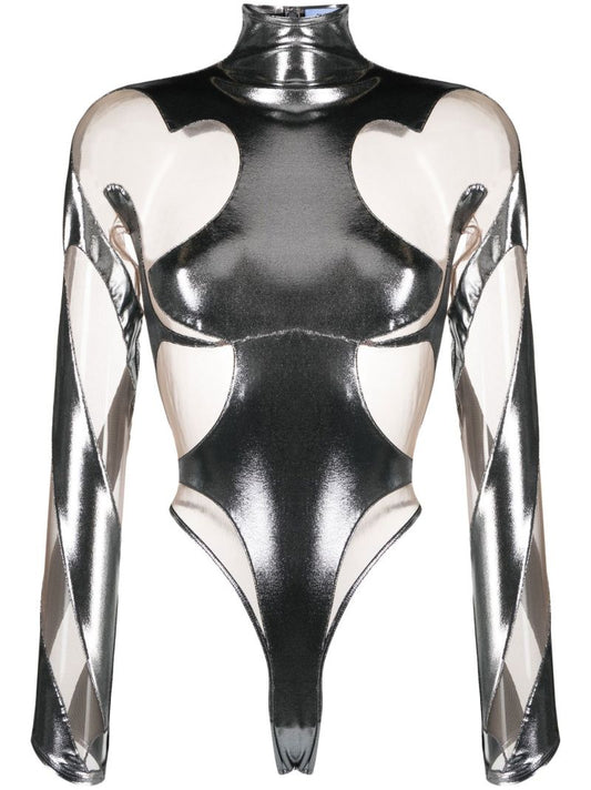 Silver Rodeo Shaping Panelled Bodysuit